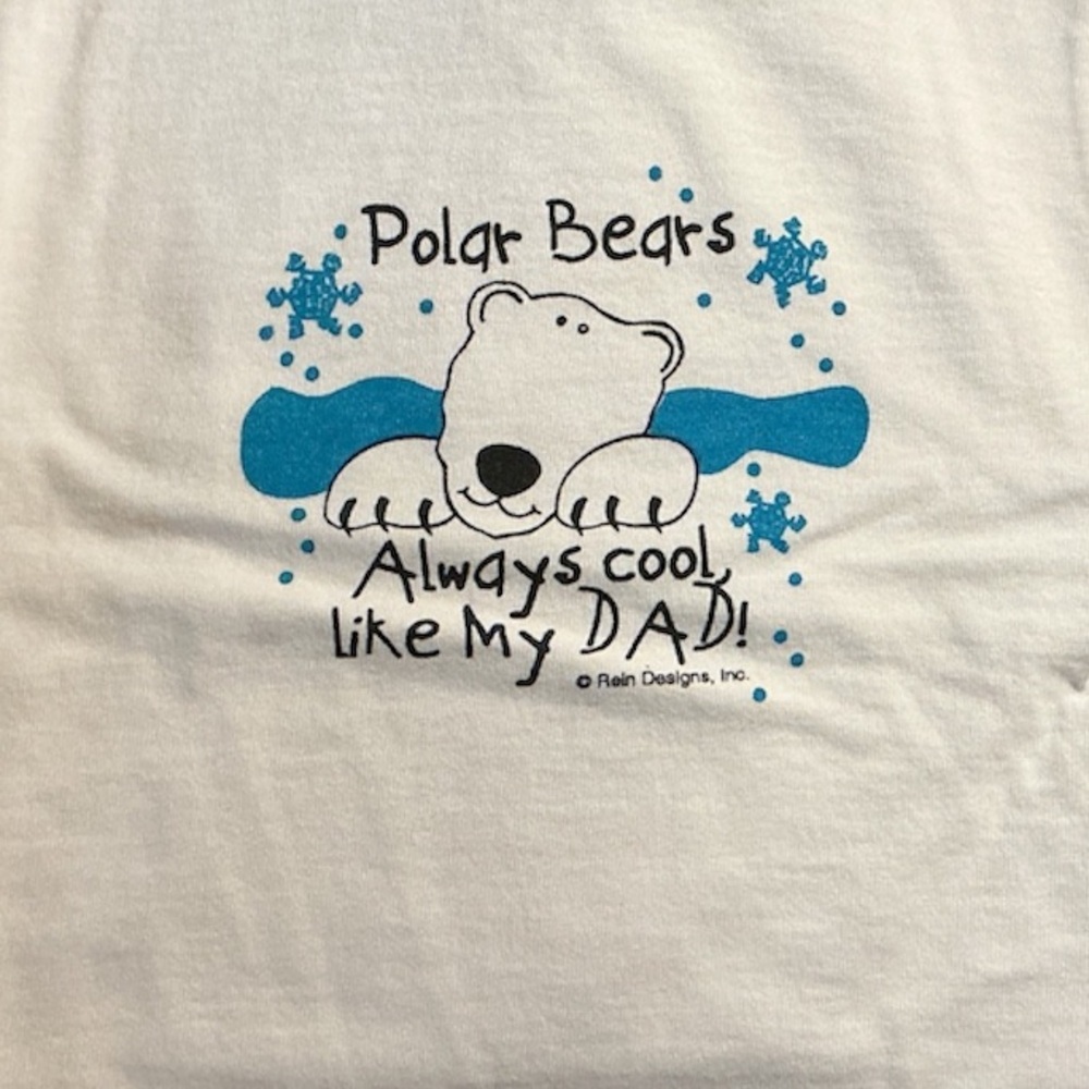 Spencer's White Snap Tee with Polar Bear  “Polar Bears… Always Cool like my Dad!